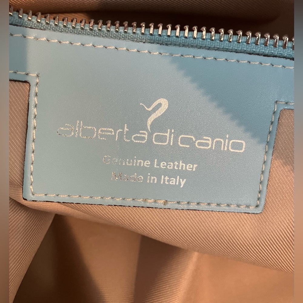 Alberta di Canio leather bag light blue - Picture 3 of 15